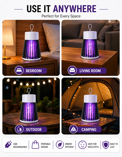 USB Rechargeable Mosquito Zapper Lamp